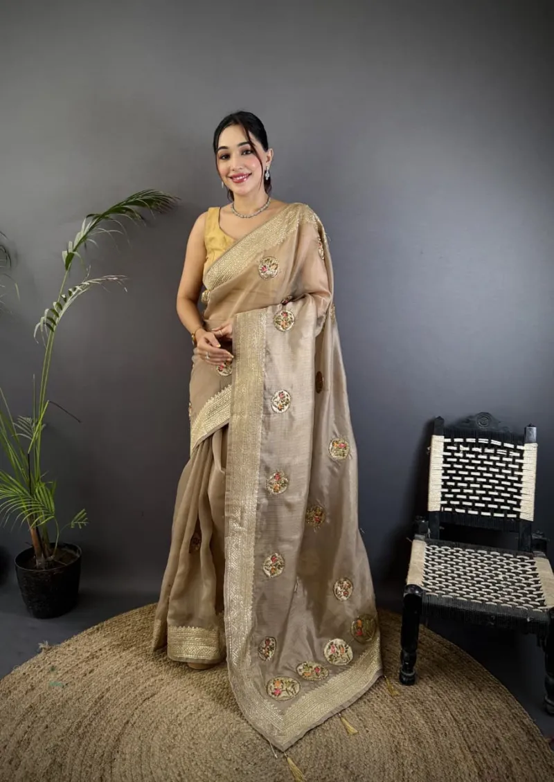 Organza Silk Saree with Rich Banglori Blouse
