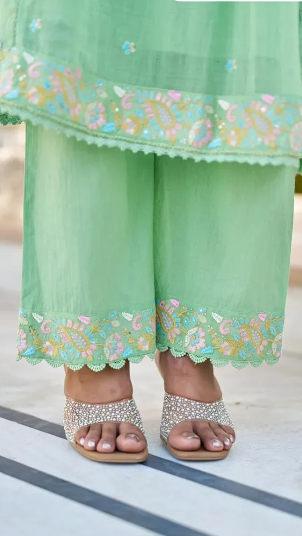 Cotton Mal Anarkali Kurti Dress Set view 6
