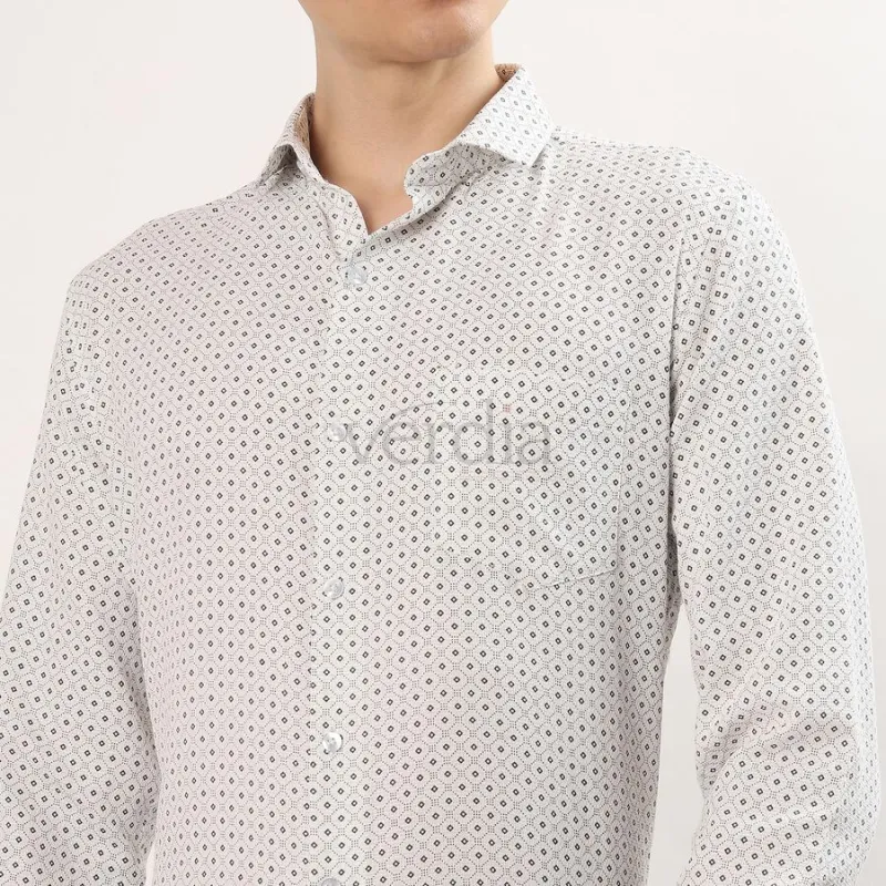 Men's Spread Collar Formal Shirt view 5