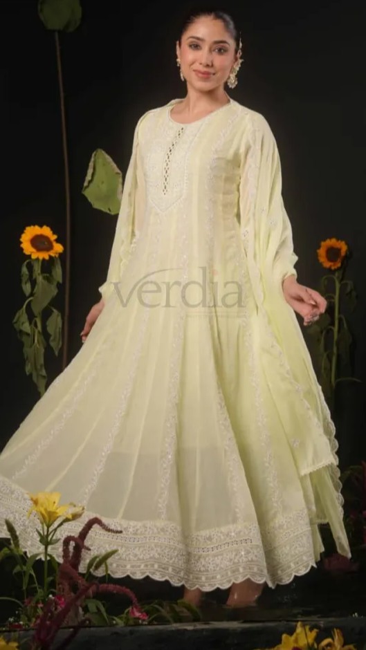 Cotton Mal Anarkali Kurti Set view 2