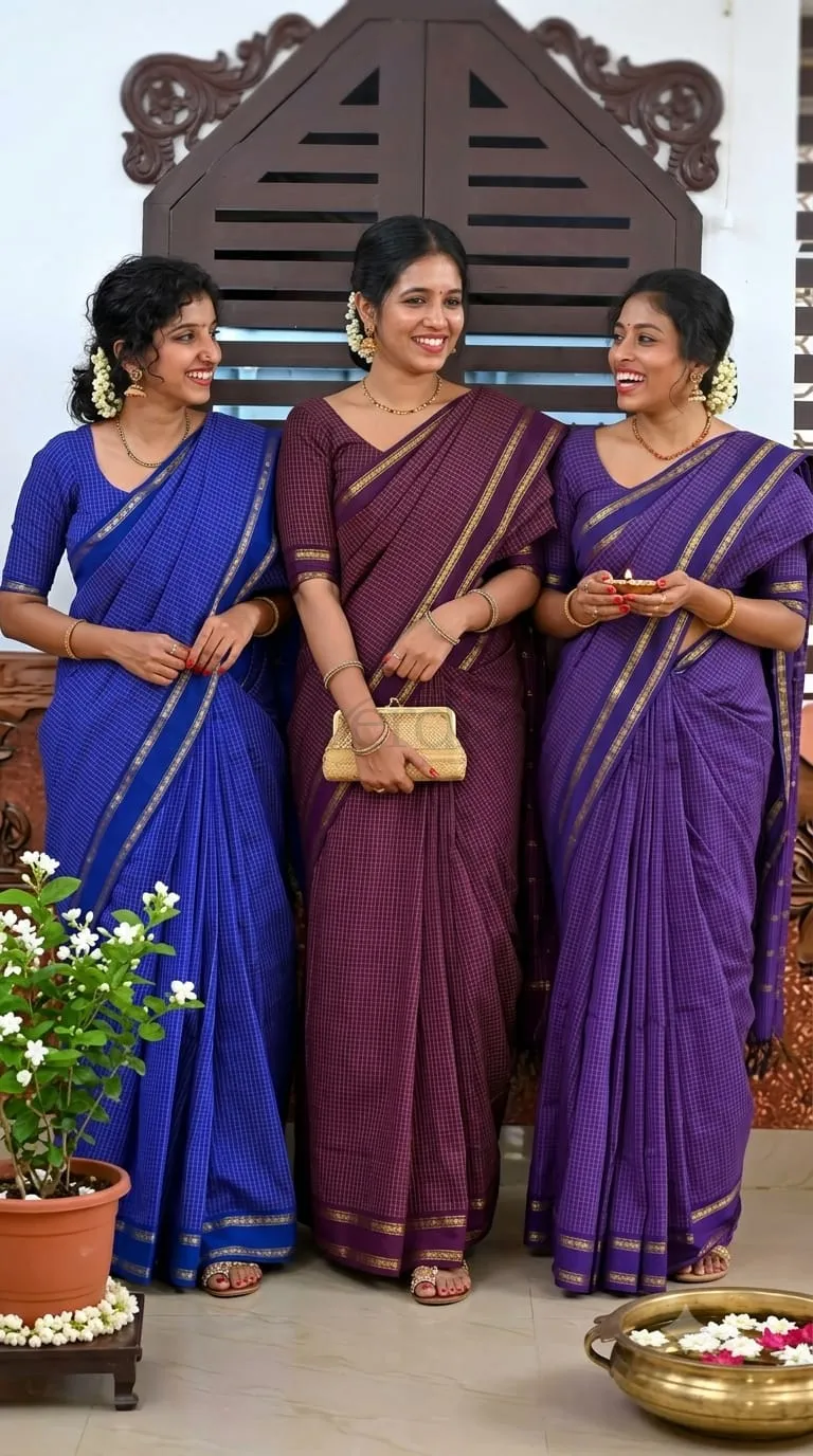 Arani Checked Cotton Saree