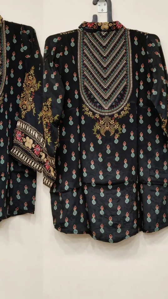 Crepe Shirts with Handwork Detailing view 2
