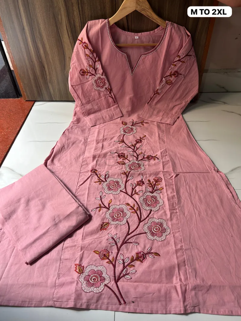 Co-ord Set Kurti (Straight Cut) with Plazo