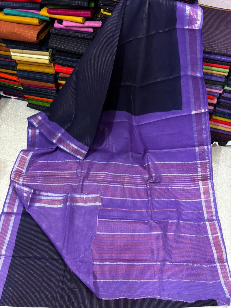 Kota Tissue Silk Saree with Copper Zari Weave