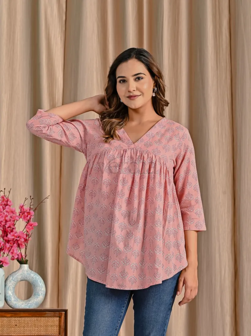 Soft cotton short kurti view 12
