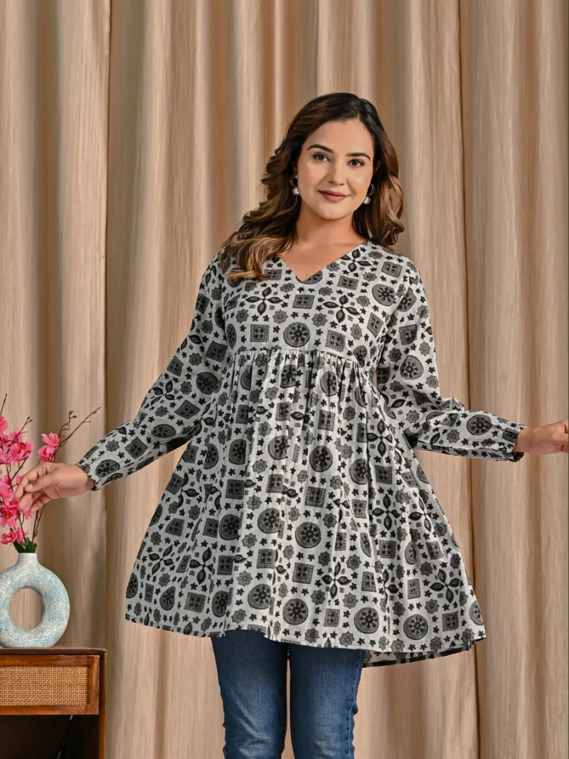 Soft cotton short kurti view 10