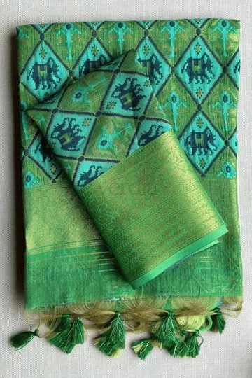 Pure Khadi Mul Cotton Saree view 2