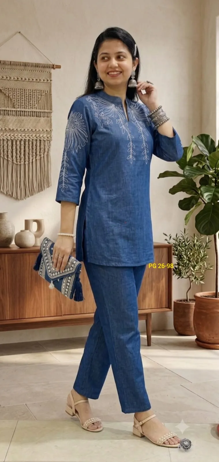 Premium Soft Denim co-ord Set view 3