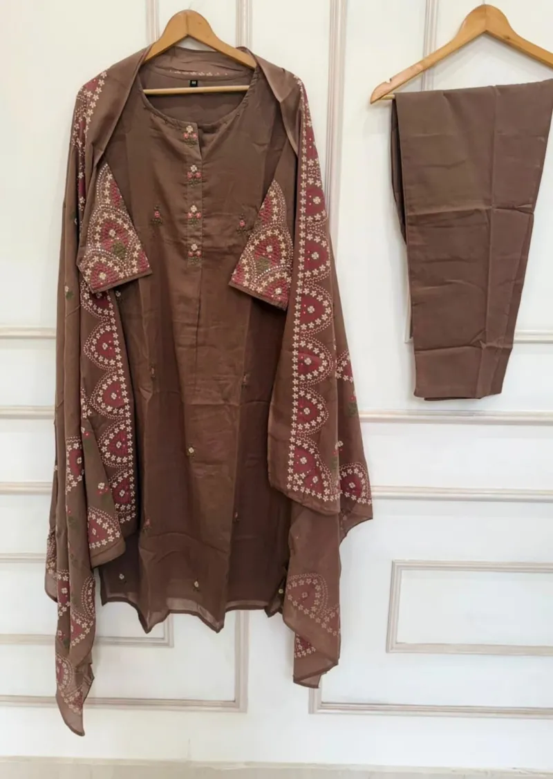 Mul cotton kurta set view 4