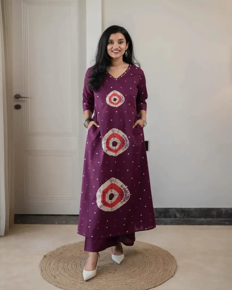 Jaipuri Pure Cotton Kurti Set