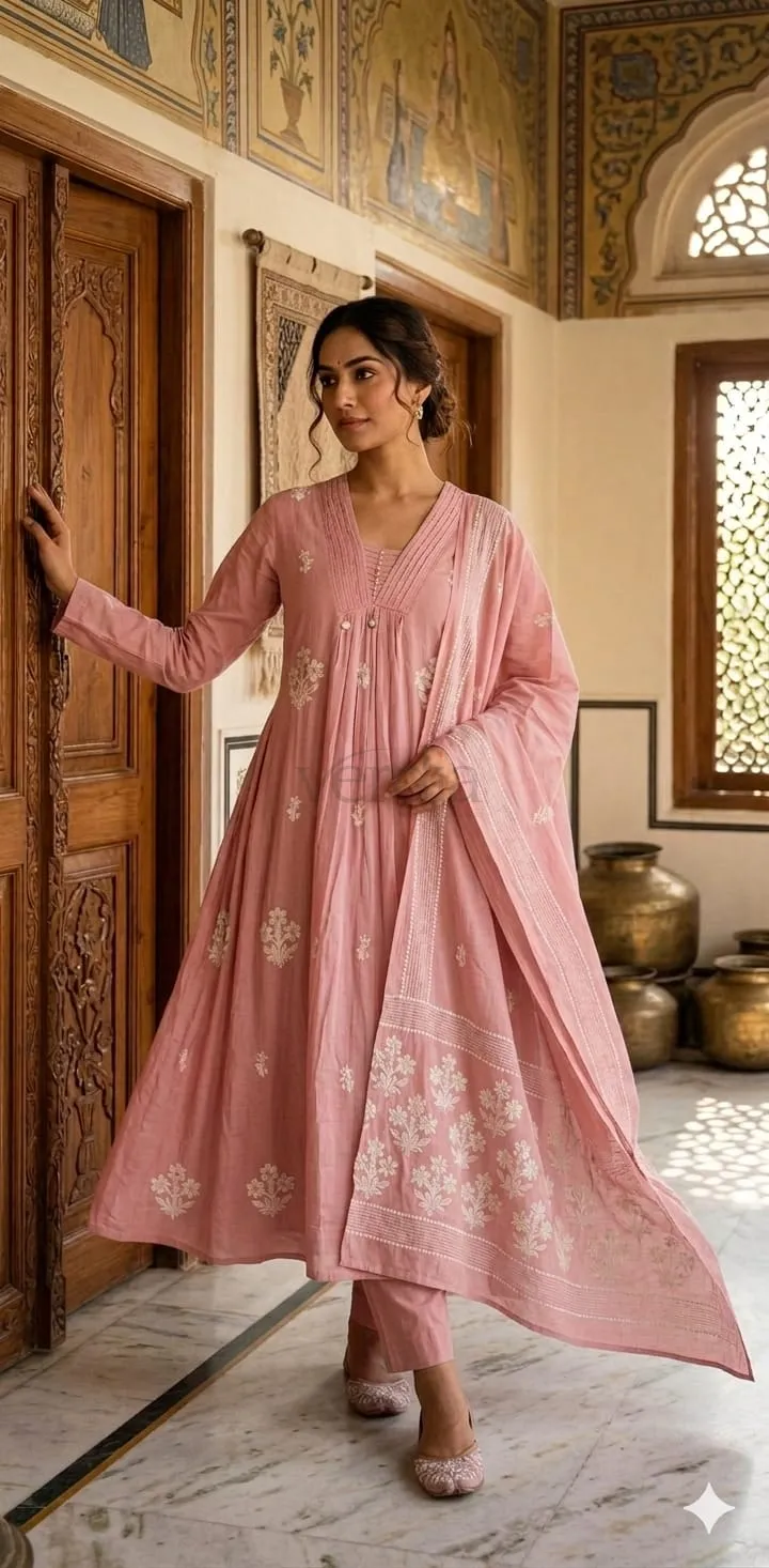 Mul Cotton Kurta Set