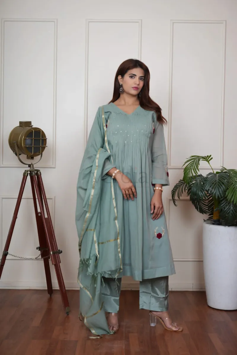 Mal Chanderi suit set