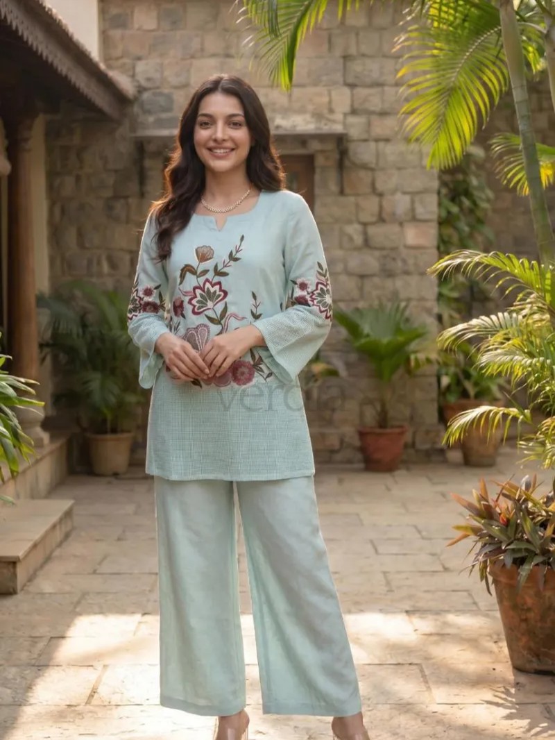 Premium Mul Chanderi 2 pc coord set