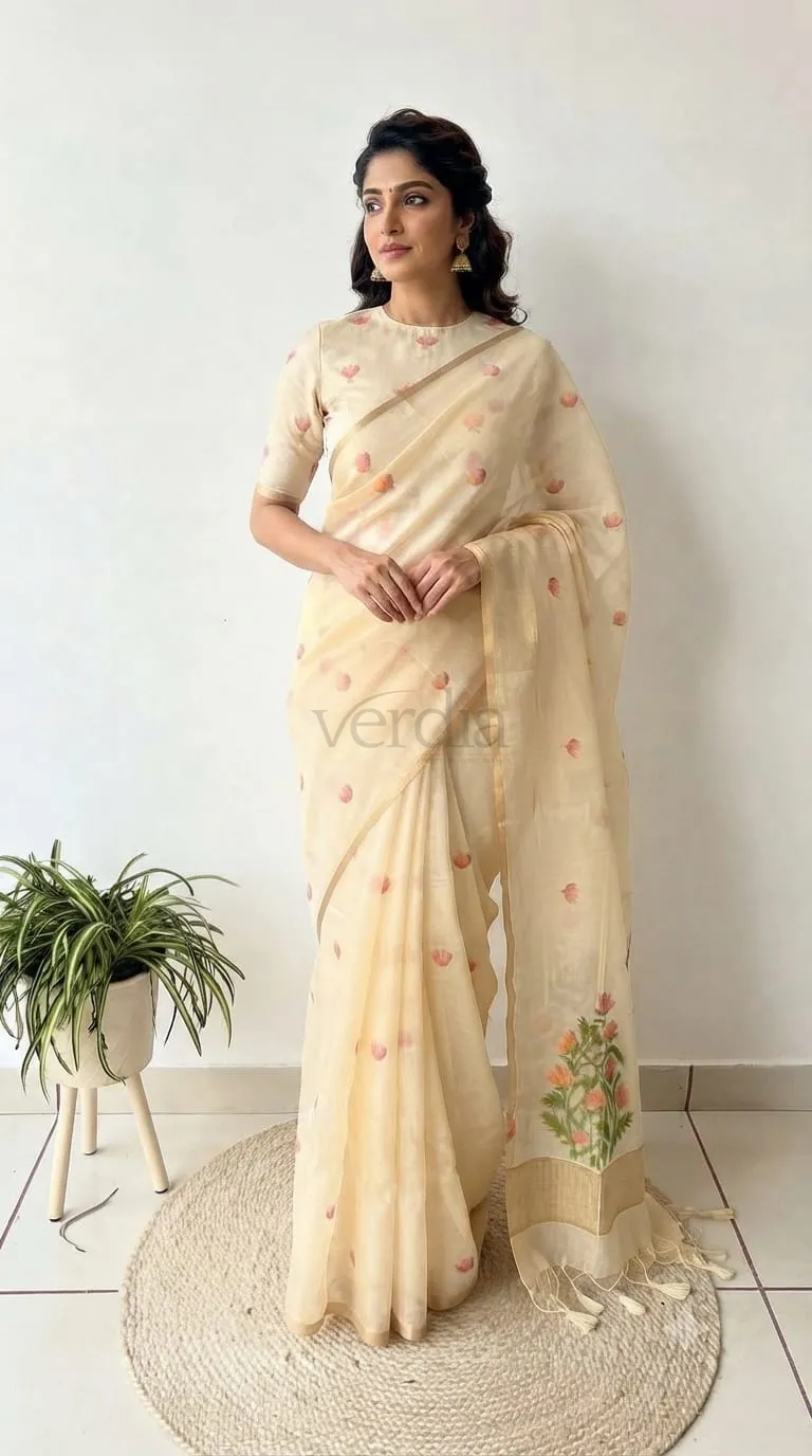 Premium Soft Muga Cotton Saree