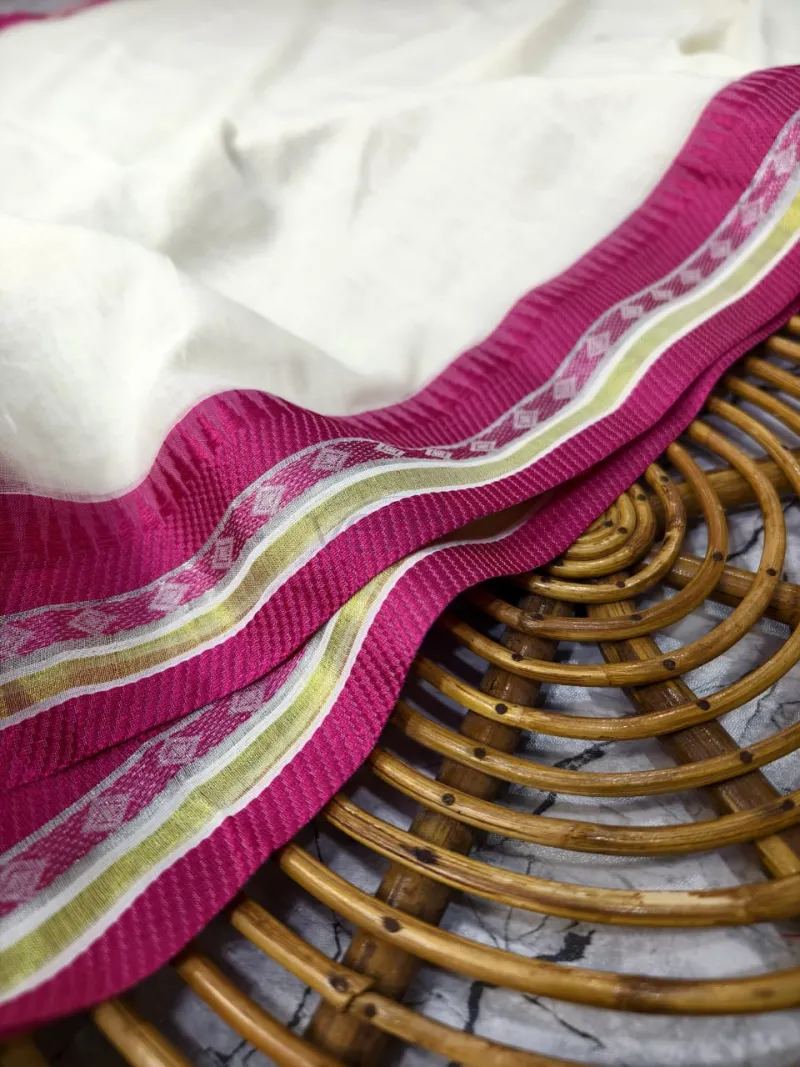 Mull Cotton Saree view 3