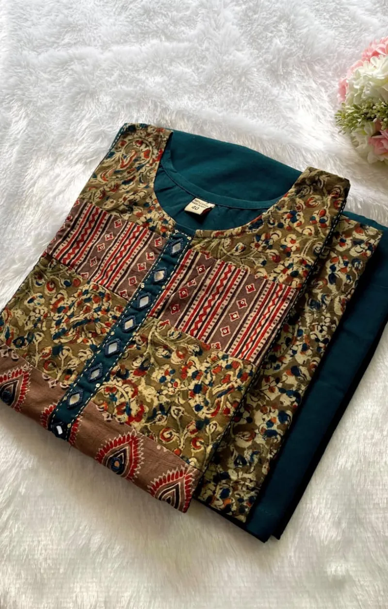 Premium Dhabu Cotton Suit Set view 3