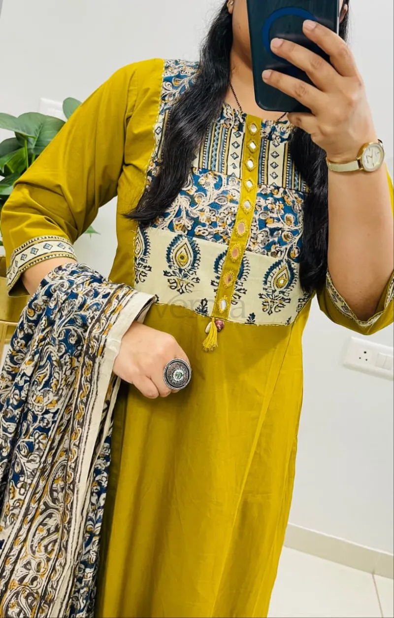 Premium Dhabu Cotton Suit Set view 10