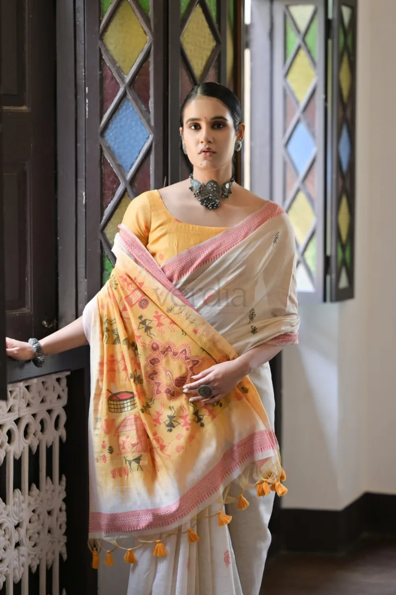 Premium Soft Muga Cotton Saree