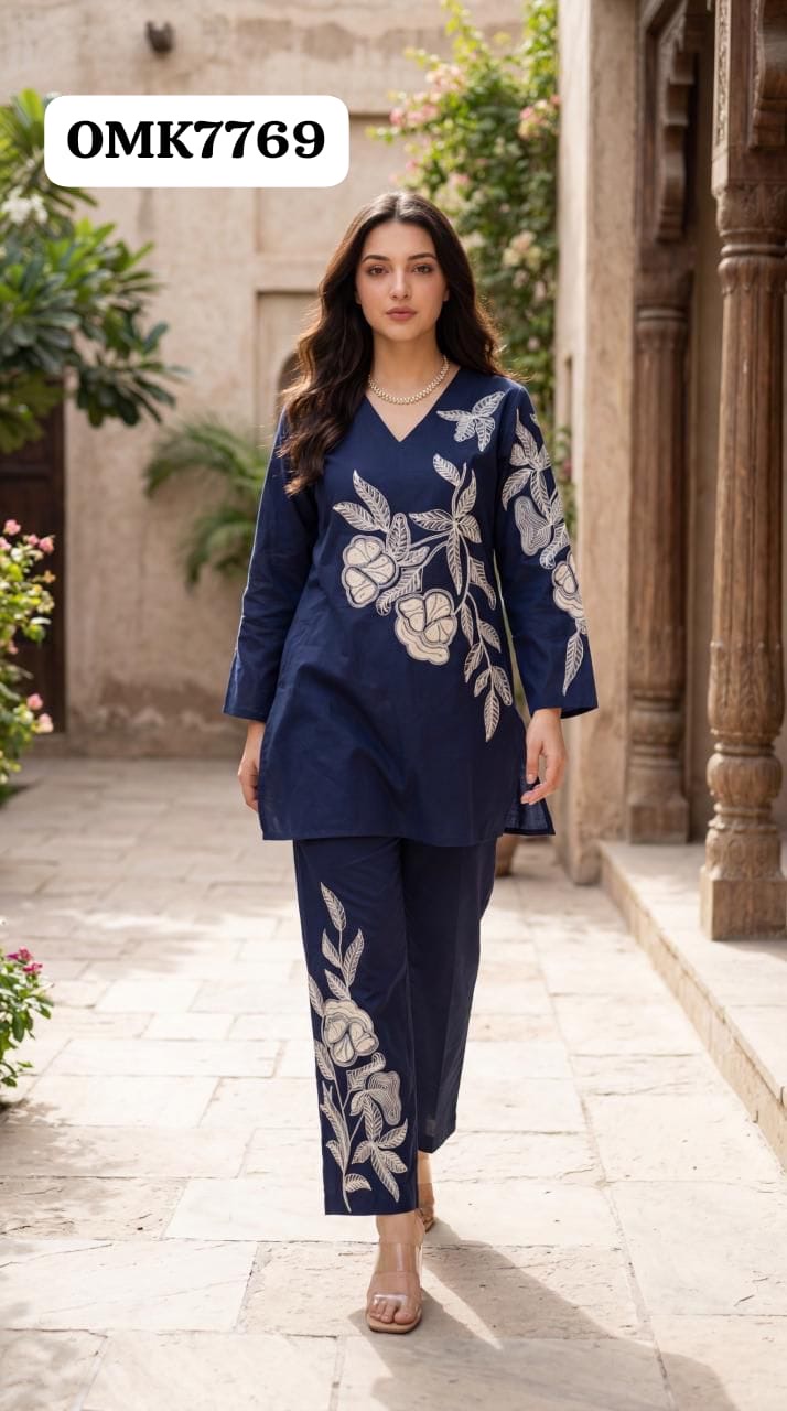Cotton Embroidered Co-Ord view 7
