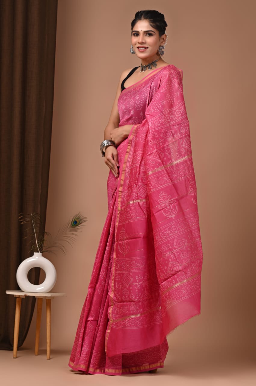 Chanderi Silk Sarees view 11