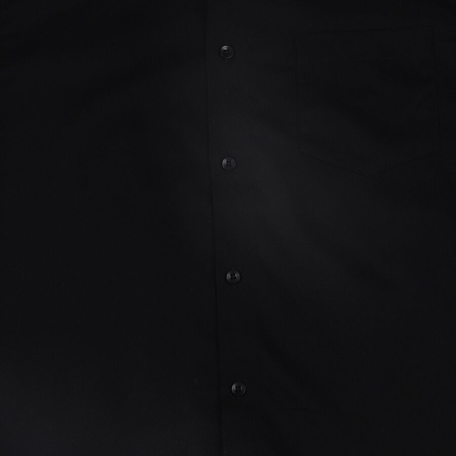 Black Cotton Classic Collar Formal Shirt view 4