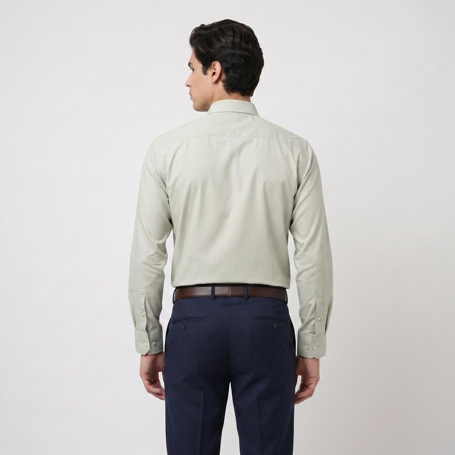 Mint Green Regular Fit Formal Shirt view 3