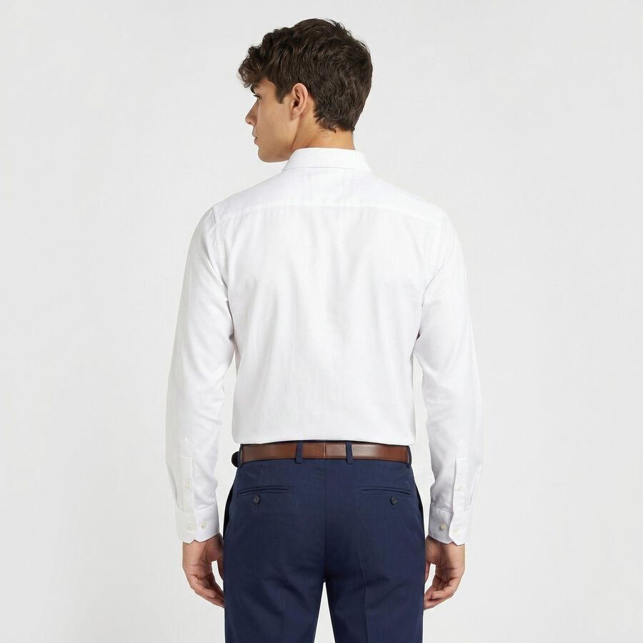 White Classic Formal Shirt view 4