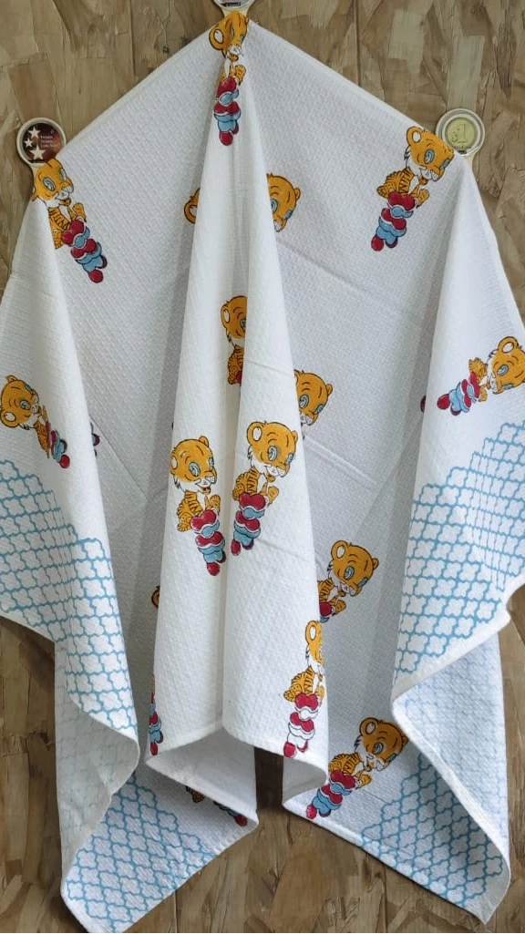 Ultra Premium Waffle Towels With Handblock Printed Bath Towel view 14